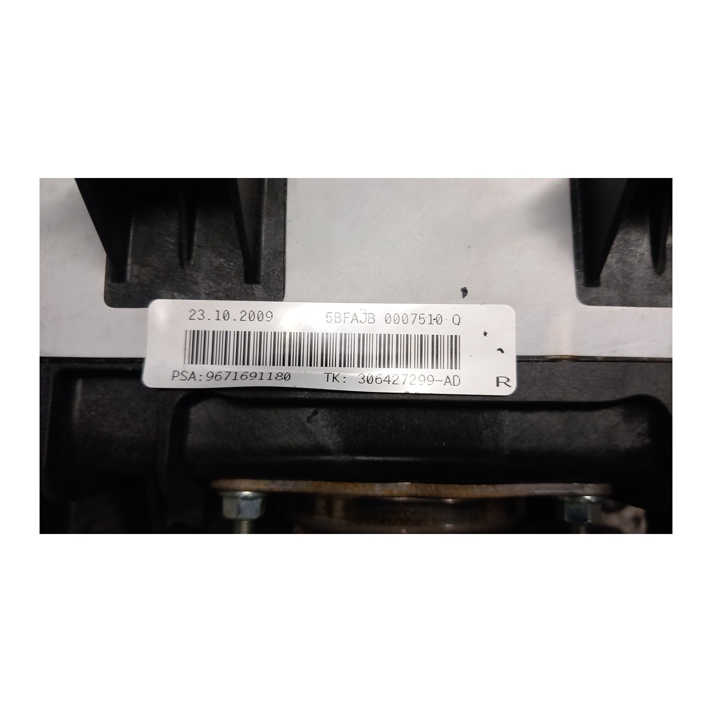 DISPOSITIVO AIRBAG LATO PASSEGGERO 090 CITROEN C3 2A SERIE (A51) (09/09-06/13 8HZ 8216YY