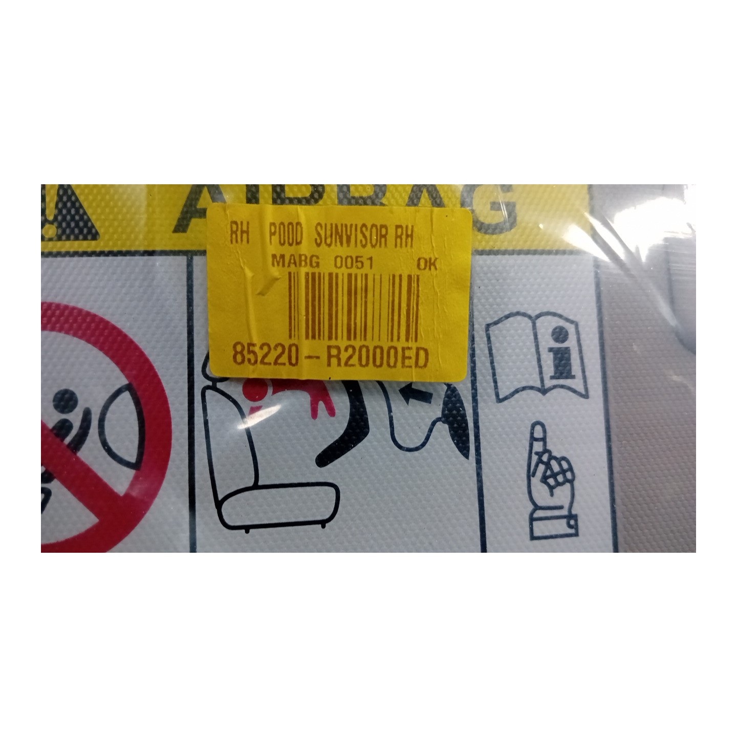 ALETTA PARASOLE PARABREZZA DX. 001 KIA SPORTAGE 5A SERIE (12/21-)  85220R2000ED