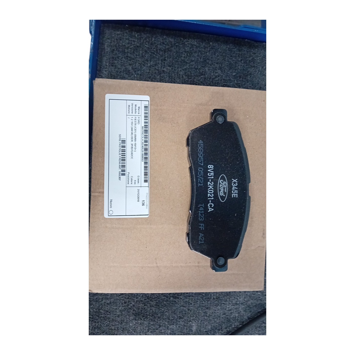 SERIE PASTIGLIE FRENI ANT. 093 FORD FIESTA (CB1) (09/08-10/13)  1855307