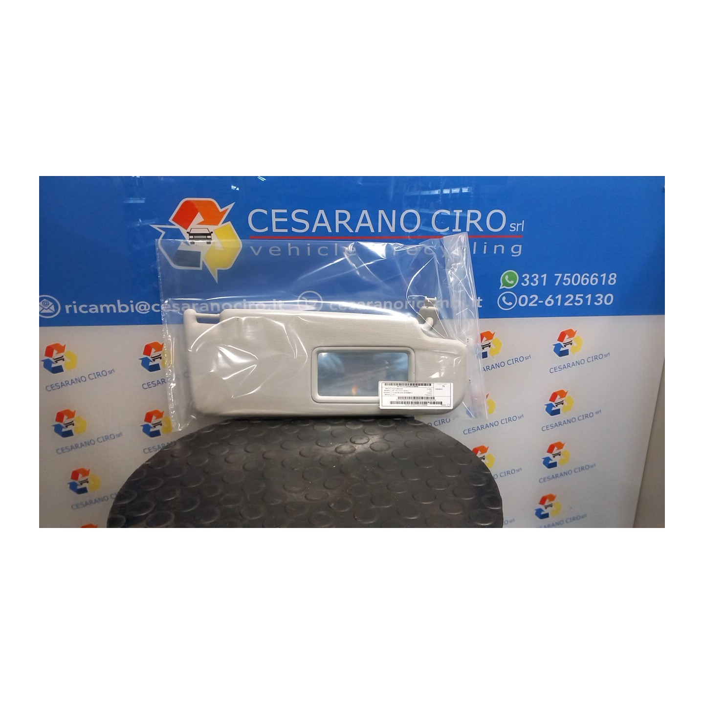 ALETTA PARASOLE PARABREZZA DX. 045 VOLKSWAGEN UP! (1S) (11/11-10/16) CHY 6RF857552C2F4