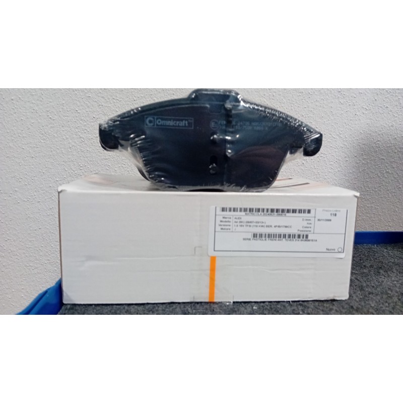 SERIE PASTIGLIE FRENI ANT. TEVES 314 016 AUDI A4 (8K) (09/07-03/13)  8K0698151A