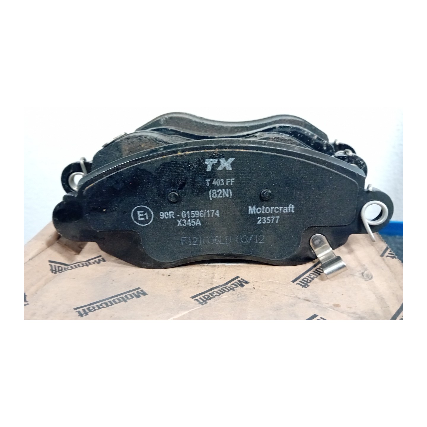 SERIE PASTIGLIE FRENI ANT. MOTORCRAF 036 FORD TRANSIT (FY) (09/00-06/06)  1465166