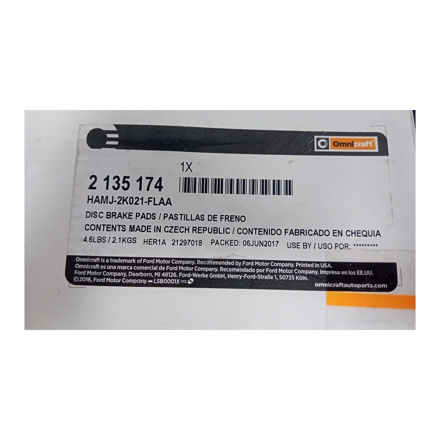 SERIE PASTIGLIE FRENI ANT. 16,5 039 VOLVO S40 (04/04-)  30742029