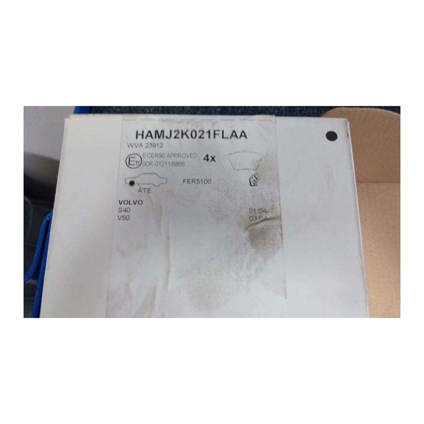 SERIE PASTIGLIE FRENI ANT. 16,5 039 VOLVO S40 (04/04-)  30742029