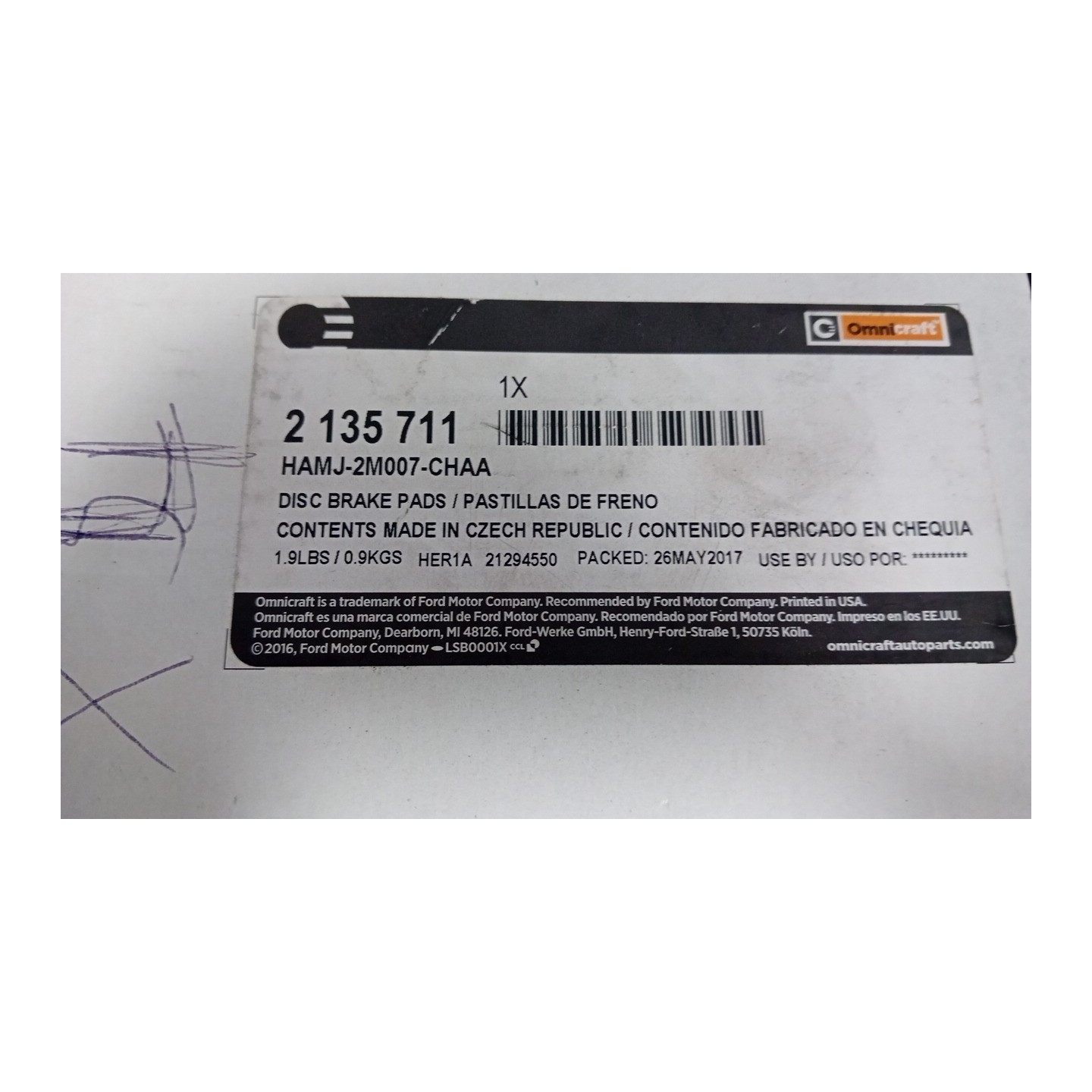 SERIE PASTIGLIE FRENI POST. 102 FIAT SEDICI (3B) (02/06-11/11)  71750931