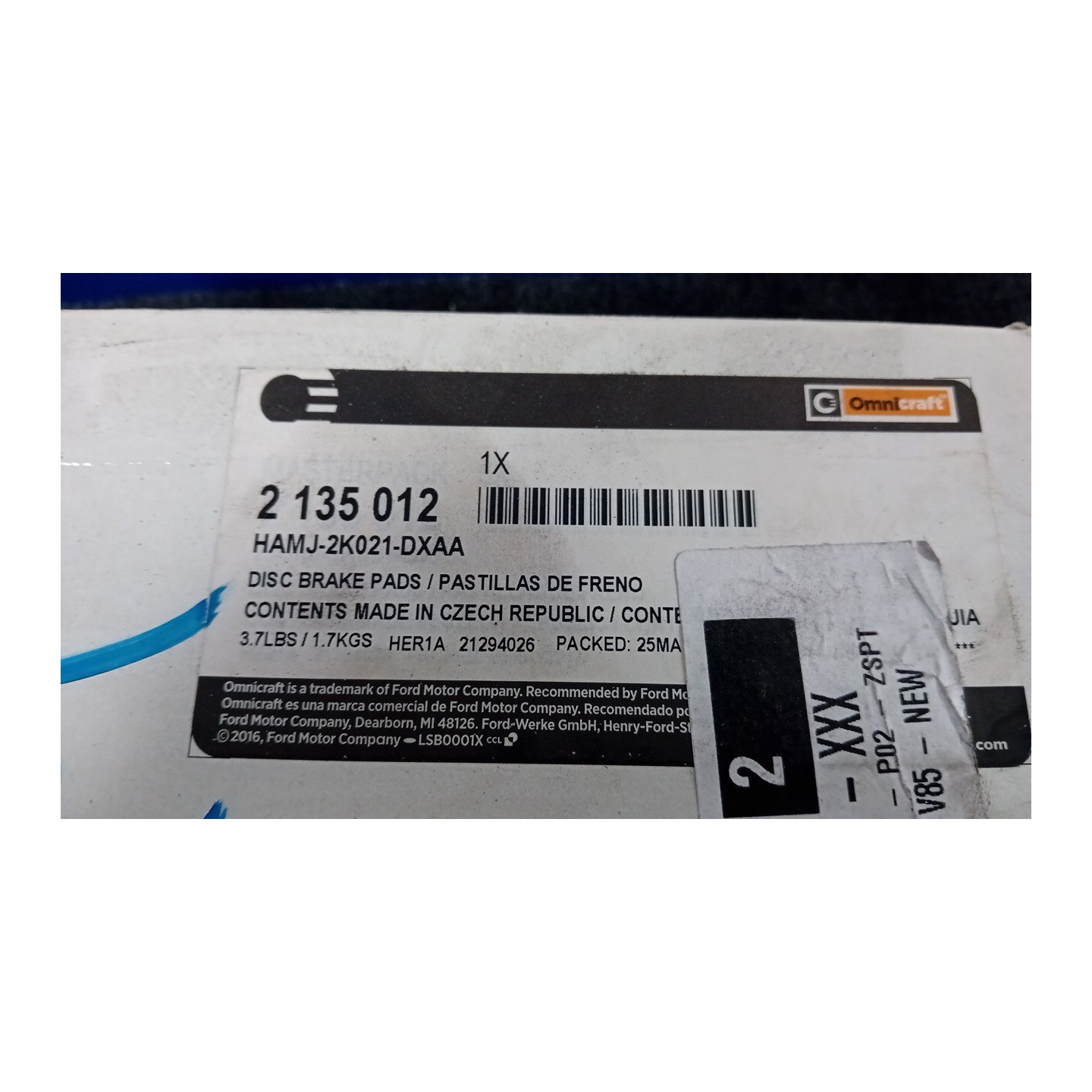 SERIE PASTIGLIE FRENI ANT. 131 TOYOTA RAV 4 4A SERIE HYBRID (09/15-1  04465YZZDY