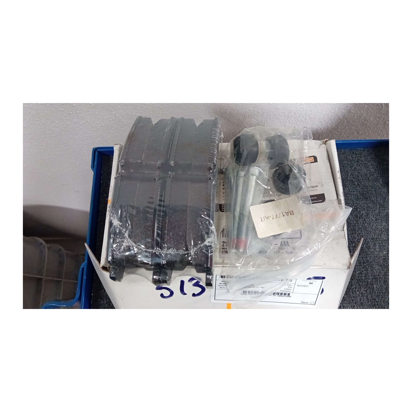 SERIE PASTIGLIE FRENI ANT. DX. 204 MERCEDES-BENZ SPRINTER 4A S. FUR. 3,5T(07/1  A9064210400