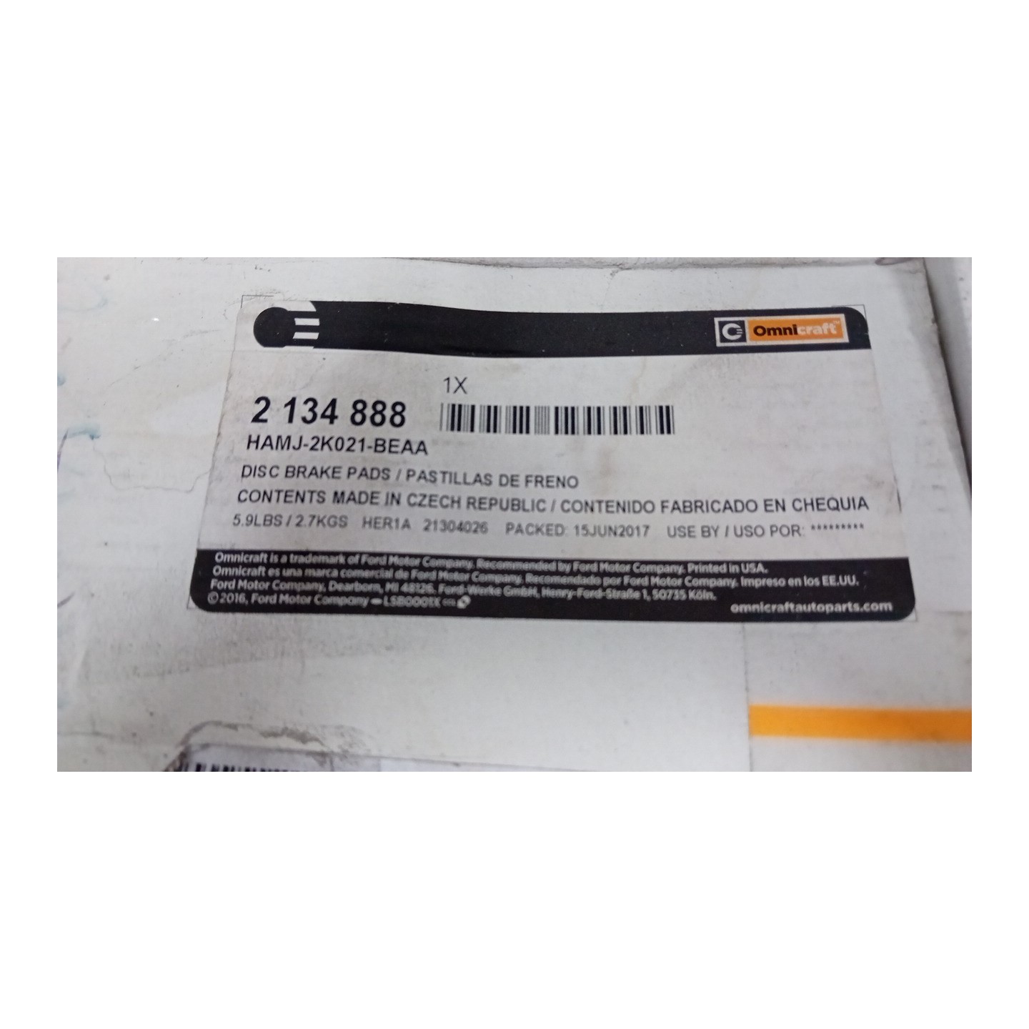 SERIE PASTIGLIE FRENI ANT. DX. 204 MERCEDES-BENZ SPRINTER 4A S. FUR. 3,5T(07/1  A9064210400