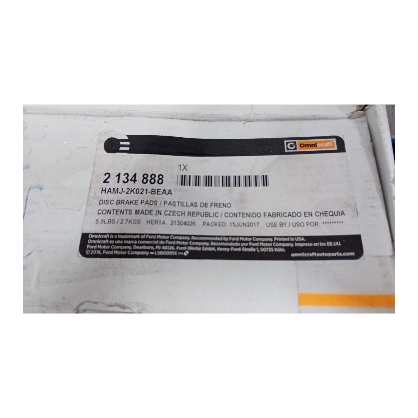 SERIE PASTIGLIE FRENI ANT. DX. 204 MERCEDES-BENZ SPRINTER 4A S. FUR. 3,5T(07/1  A9064210400