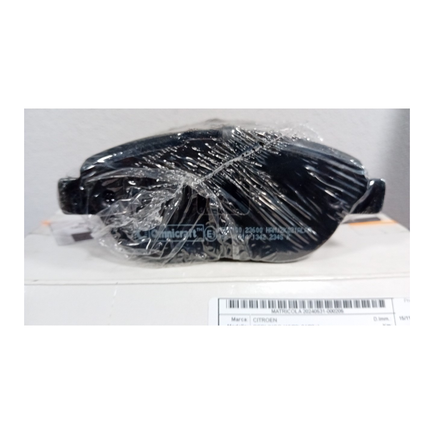 SERIE PASTIGLIE FRENI ANT. C/ESP 205 CITROEN BERLINGO (10/02-04/08)  425492