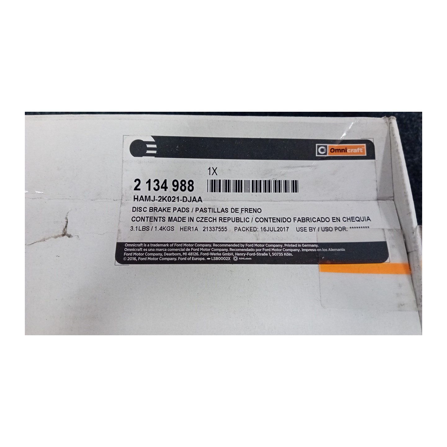 SERIE PASTIGLIE FRENI ANT. 052 MINI MINI (R50/R53) (07/01-07/06)  34116770332