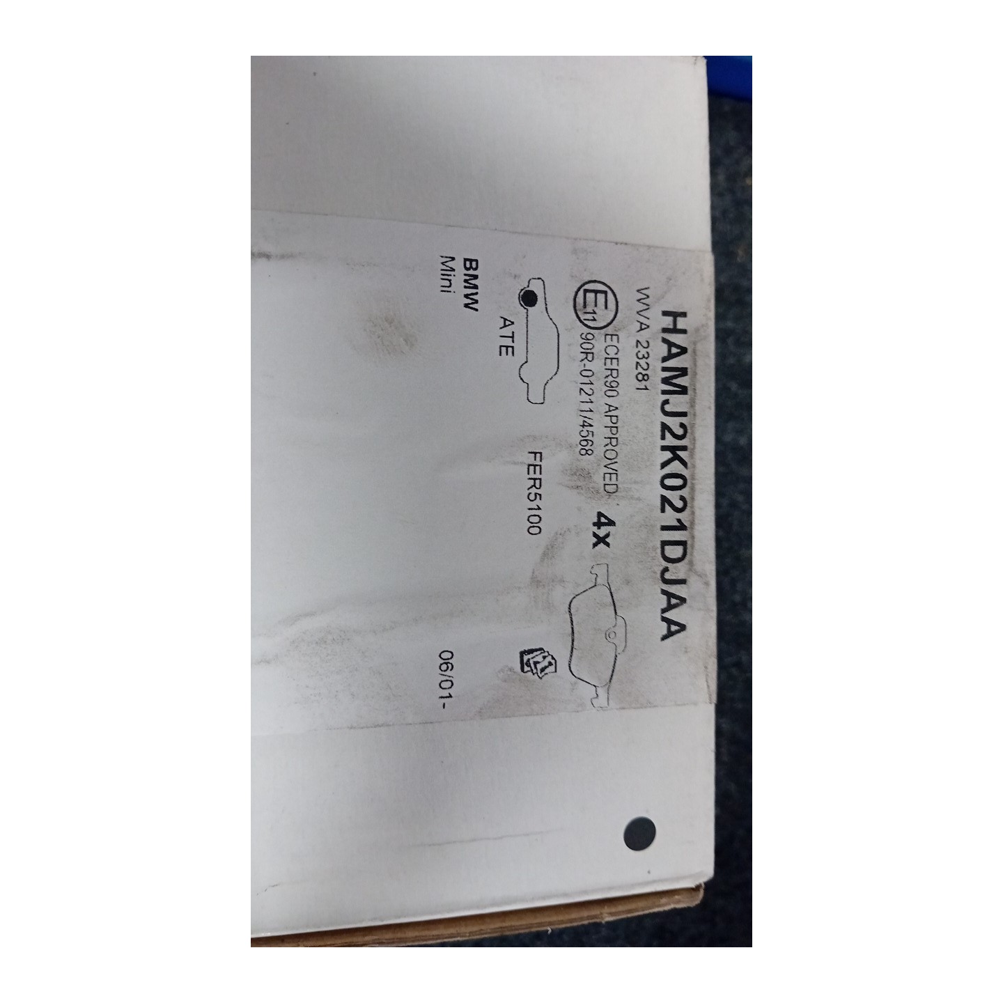 SERIE PASTIGLIE FRENI ANT. 052 MINI MINI (R50/R53) (07/01-07/06)  34116770332