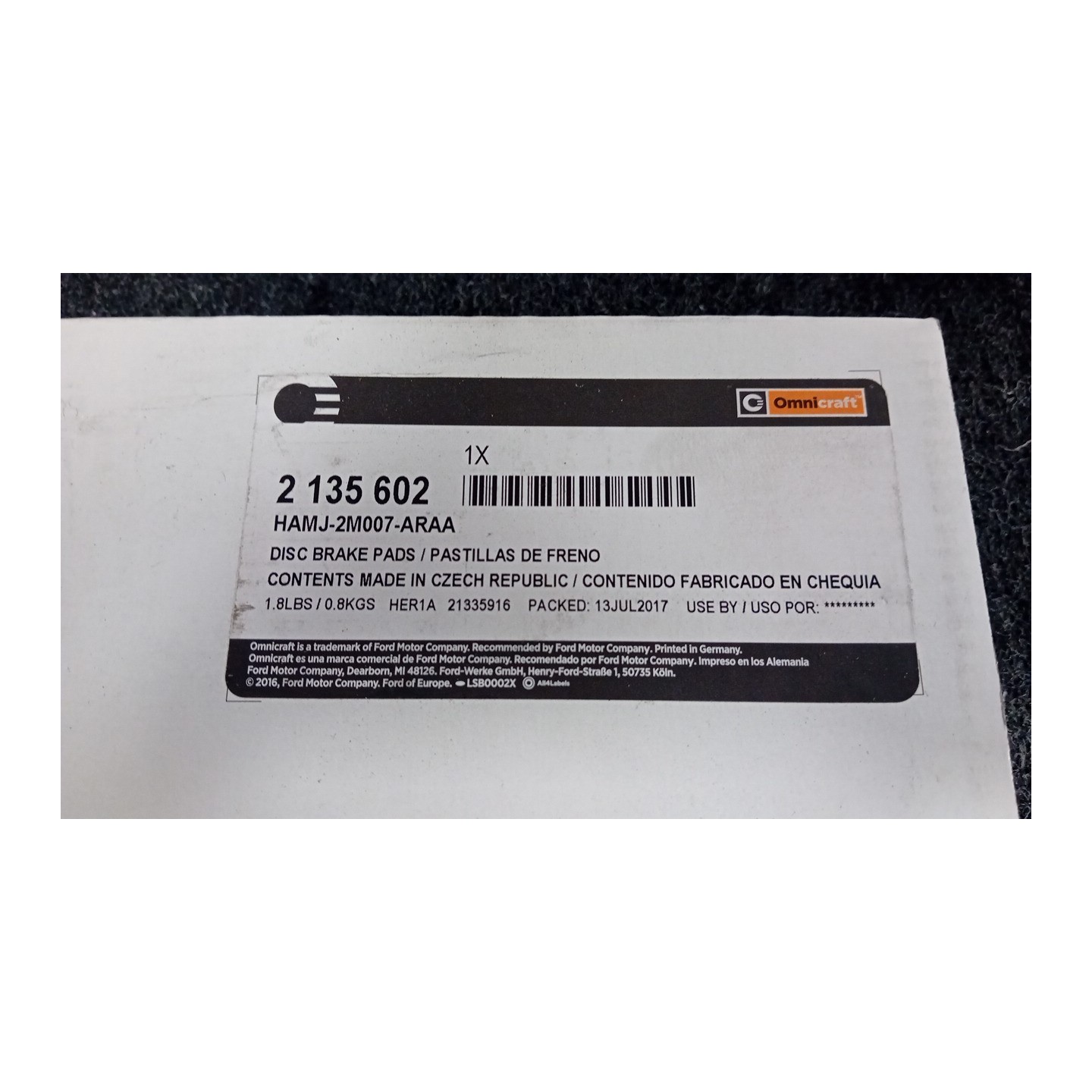 SERIE PASTIGLIE FRENI POST. 160 MERCEDES-BENZ CLASSE E (W/S210) (07/99-03/03  A0054201920