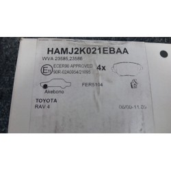 SERIE PASTIGLIE FRENI ANT. SUMITOMO 168 TOYOTA RAV 4 2A SERIE (09/00-01/06)  0446542130