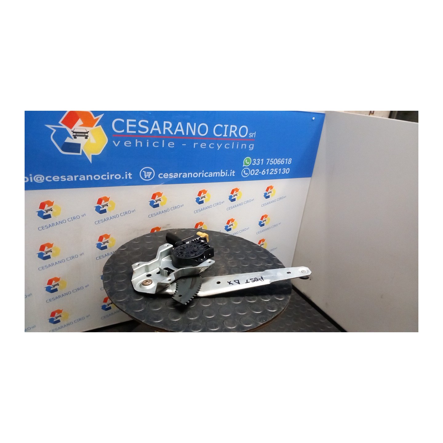 ALZACRISTALLO PORTA POST. DX. 083 HYUNDAI GETZ (07/02-12/09) G4EA 834021C000