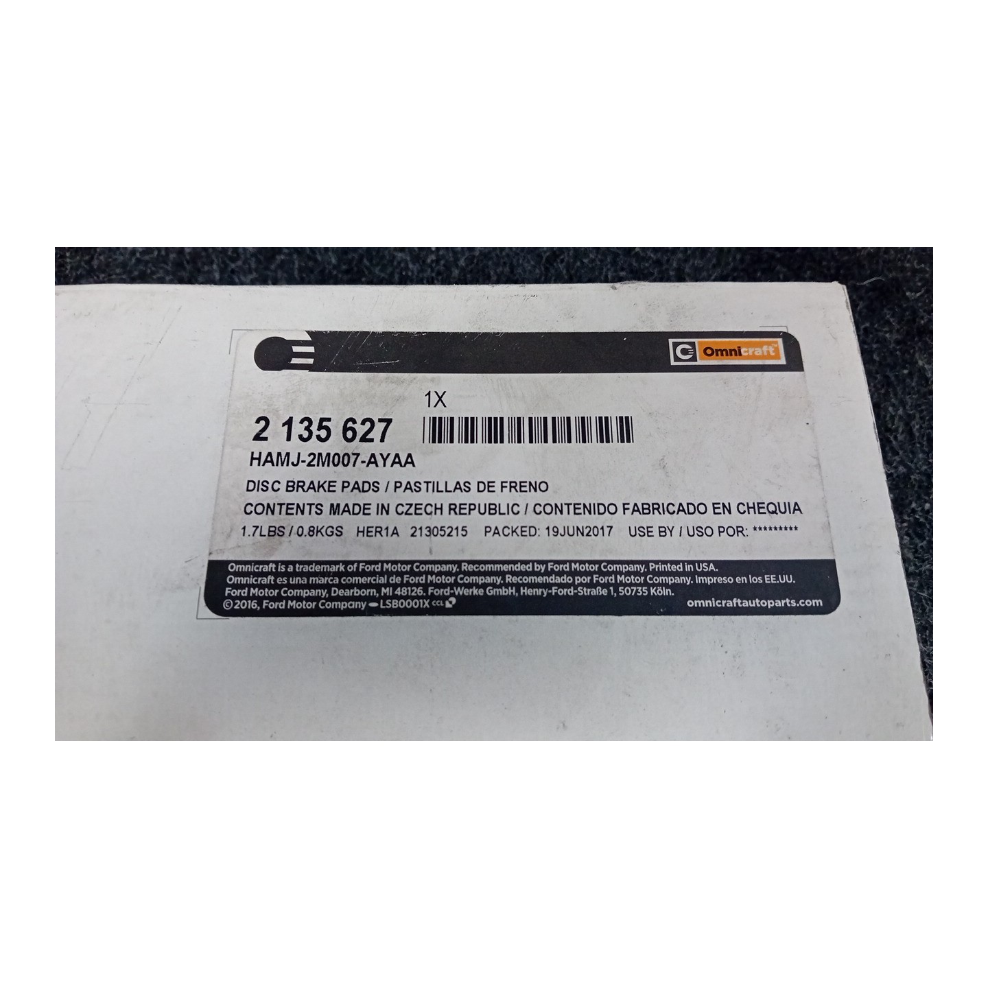 SERIE PASTIGLIE FRENI POST. 039 ALFA ROMEO 147 (W8) (08/00-01/06)  77365786