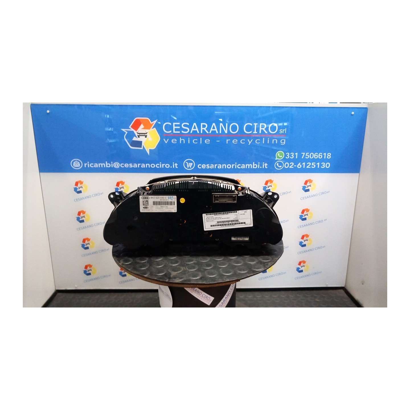 QUADRO STRUMENTI COMPL. KM/H 097 AUDI A4 (8K) (09/07-03/13) CAH 8K0920900DX