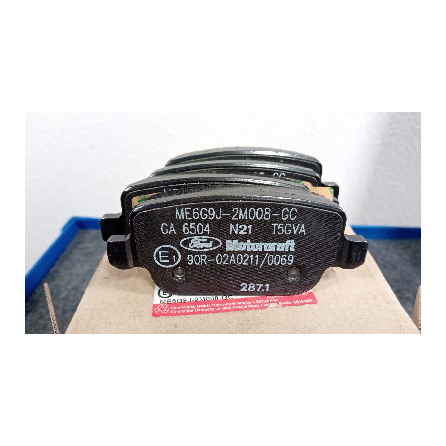 SERIE PASTIGLIE FRENI POST. C/FRENO 003 FORD S-MAX (CA1) (05/06-03/10)  1752093