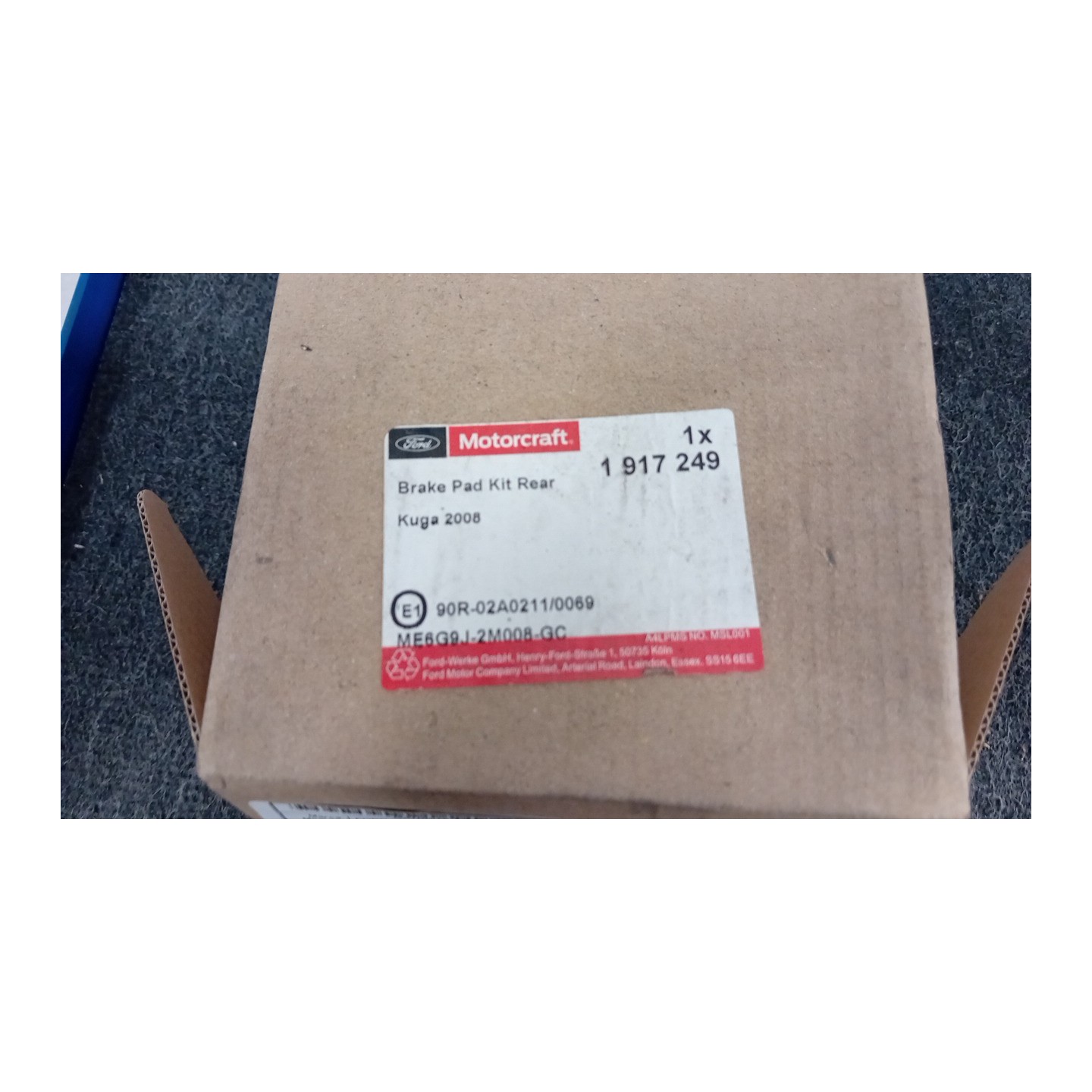 SERIE PASTIGLIE FRENI POST. C/FRENO 003 FORD S-MAX (CA1) (05/06-03/10)  1752093