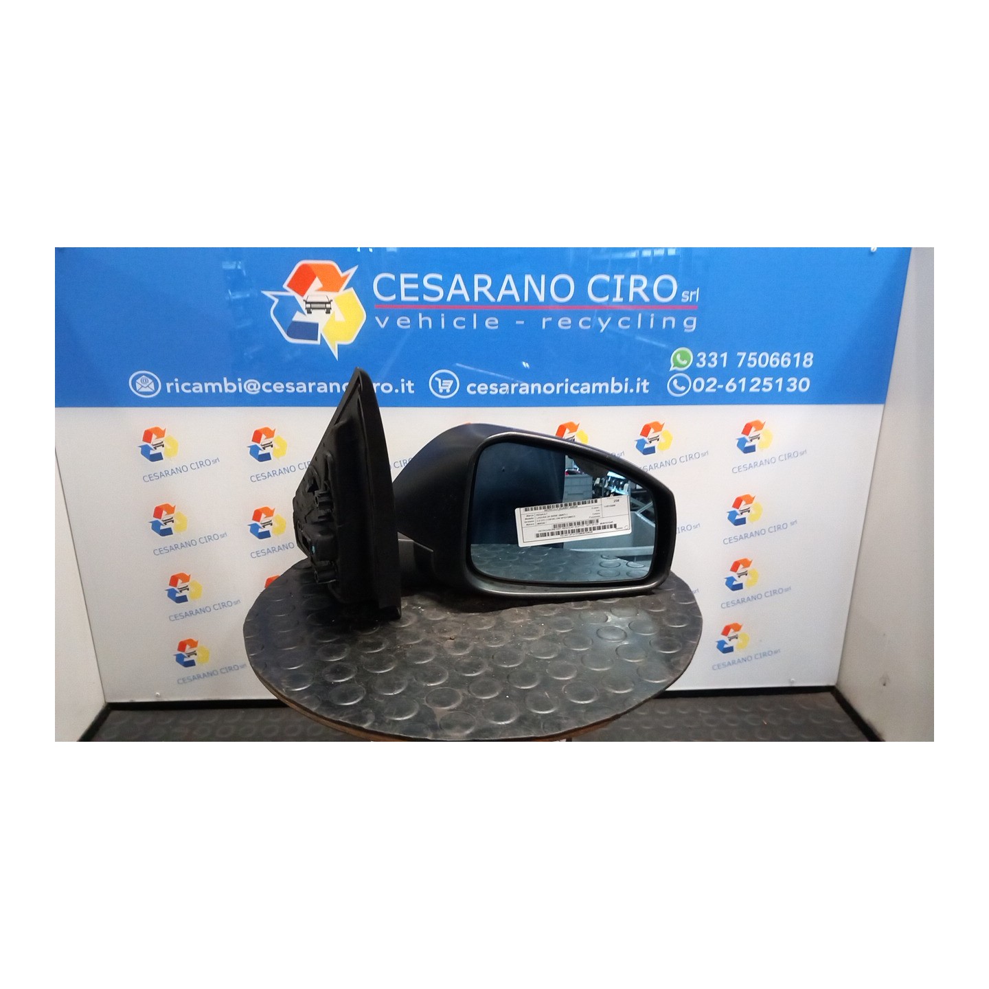 RETROVISORE EST. REGOLAZ. ELETTR. TIPO 03 DX. 039 RENAULT LAGUNA 3A SERIE (09/07-) M9RA8 963010154R