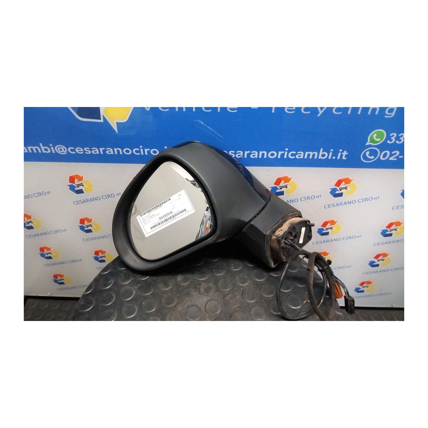 RETROVISORE EST. REGOLAZ. ELETTR. SX. 051 PEUGEOT 207 (04/06-06/09) 8HZ 8149ZG