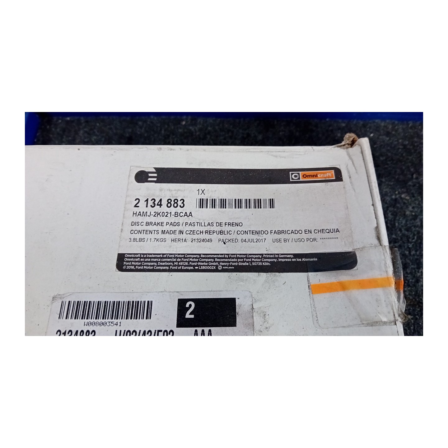 SERIE PASTIGLIE FRENI ANT. 256X24MM 004 OPEL ASTRA (T98) (03/98-09/04)  9195144