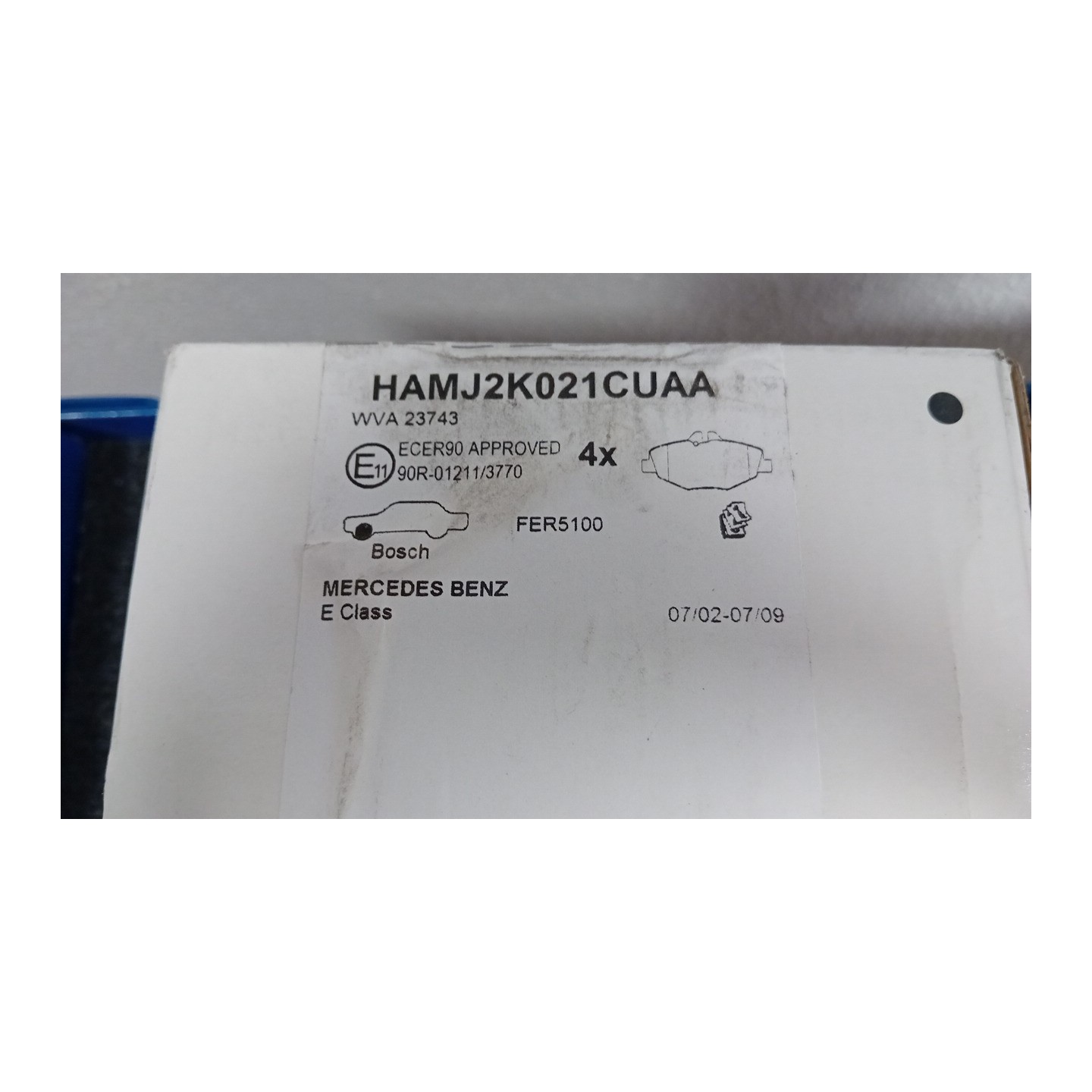 SERIE PASTIGLIE FRENI ANT. 012 MERCEDES-BENZ CLASSE E (W/S211) (03/02-08/07  A0044208720