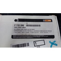 SERIE PASTIGLIE FRENI POST. 013 MAZDA MAZDA 6 2A SERIE (02/08-)  GJYB2648Z9C