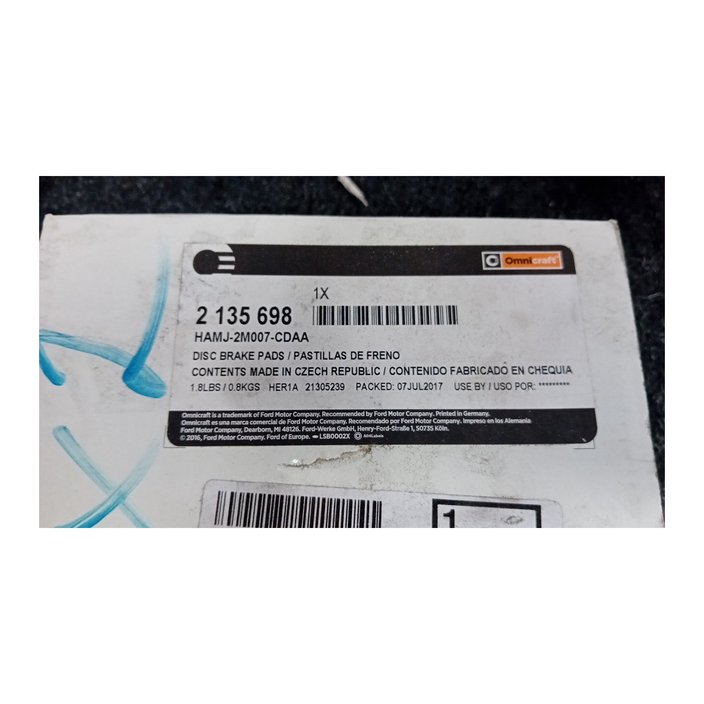 SERIE PASTIGLIE FRENI POST. 073 NISSAN PRIMERA (10/95-12/01)  D4060BM40A