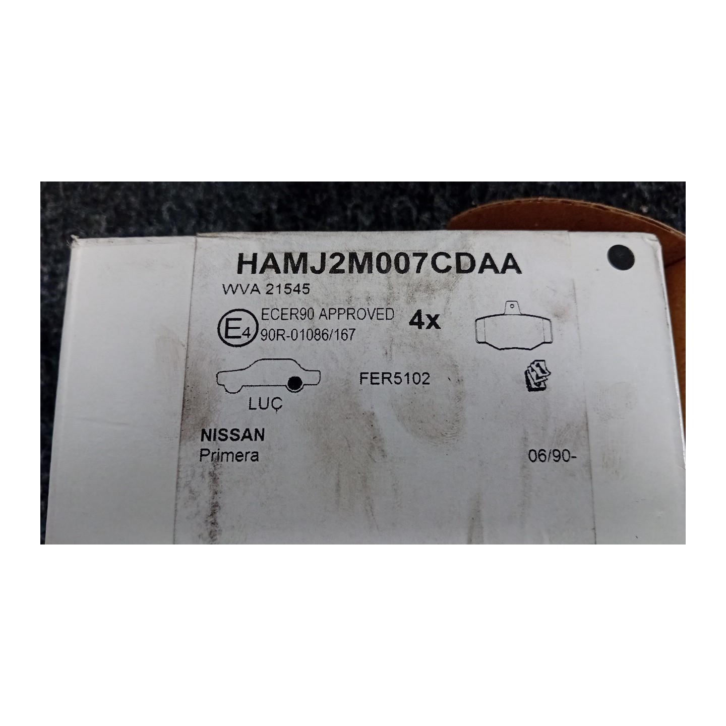SERIE PASTIGLIE FRENI POST. 073 NISSAN PRIMERA (10/95-12/01)  D4060BM40A