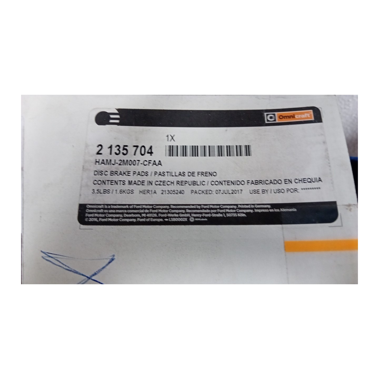 SERIE PASTIGLIE FRENI POST. 074 MERCEDES-BENZ SPRINTER 1A SERIE (03/95-02/00  A0044202720