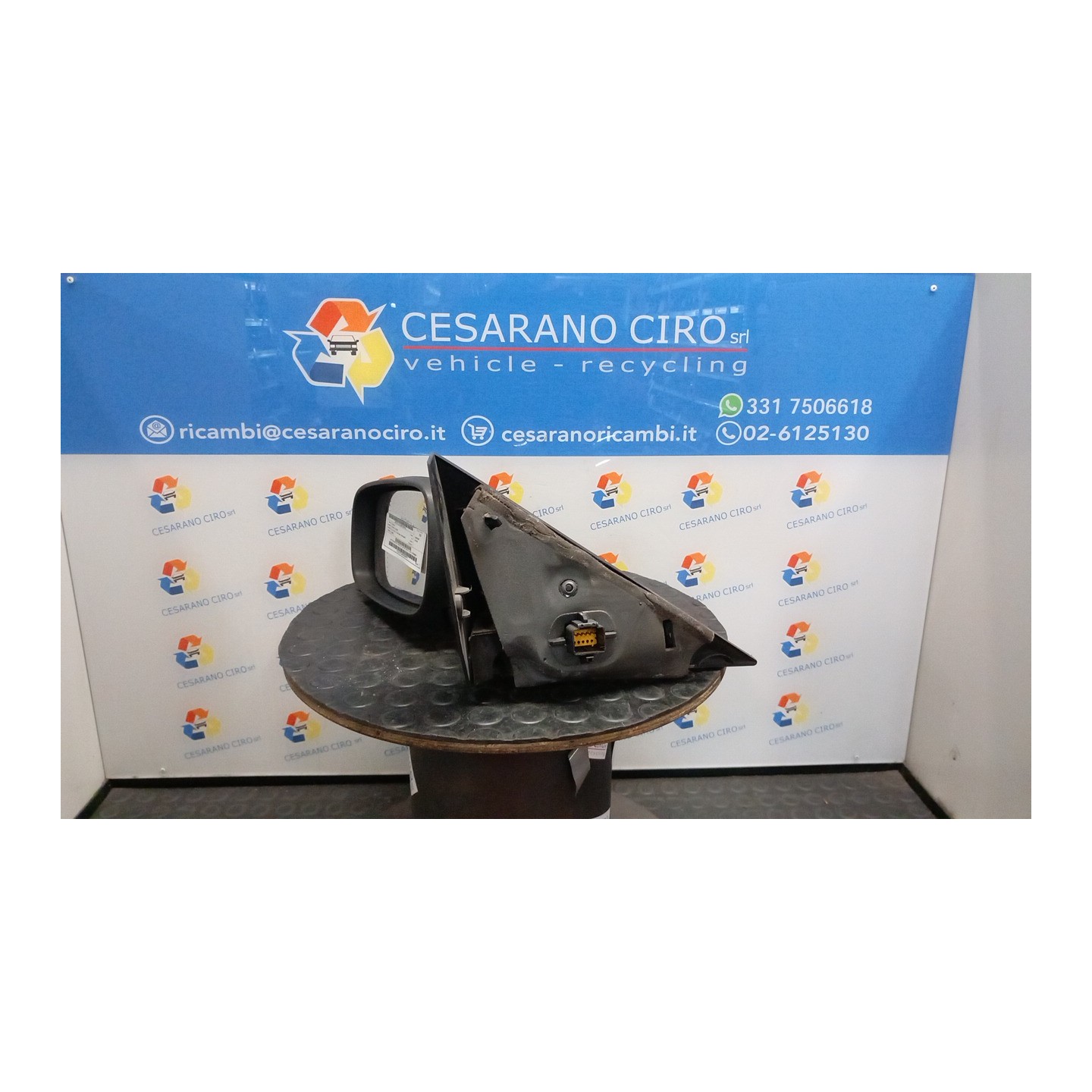 RETROVISORE EST. REGOLAZ. ELETTR. TIPO 3 - 4 SX. 144 RENAULT SCENIC 2A SERIE (06/03-08/09) K4M87 7701068384