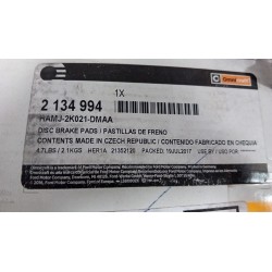 SERIE PASTIGLIE FRENI ANT. C/DISCO F 039 OPEL ASTRA (P10) (10/09-06/18)  13412810