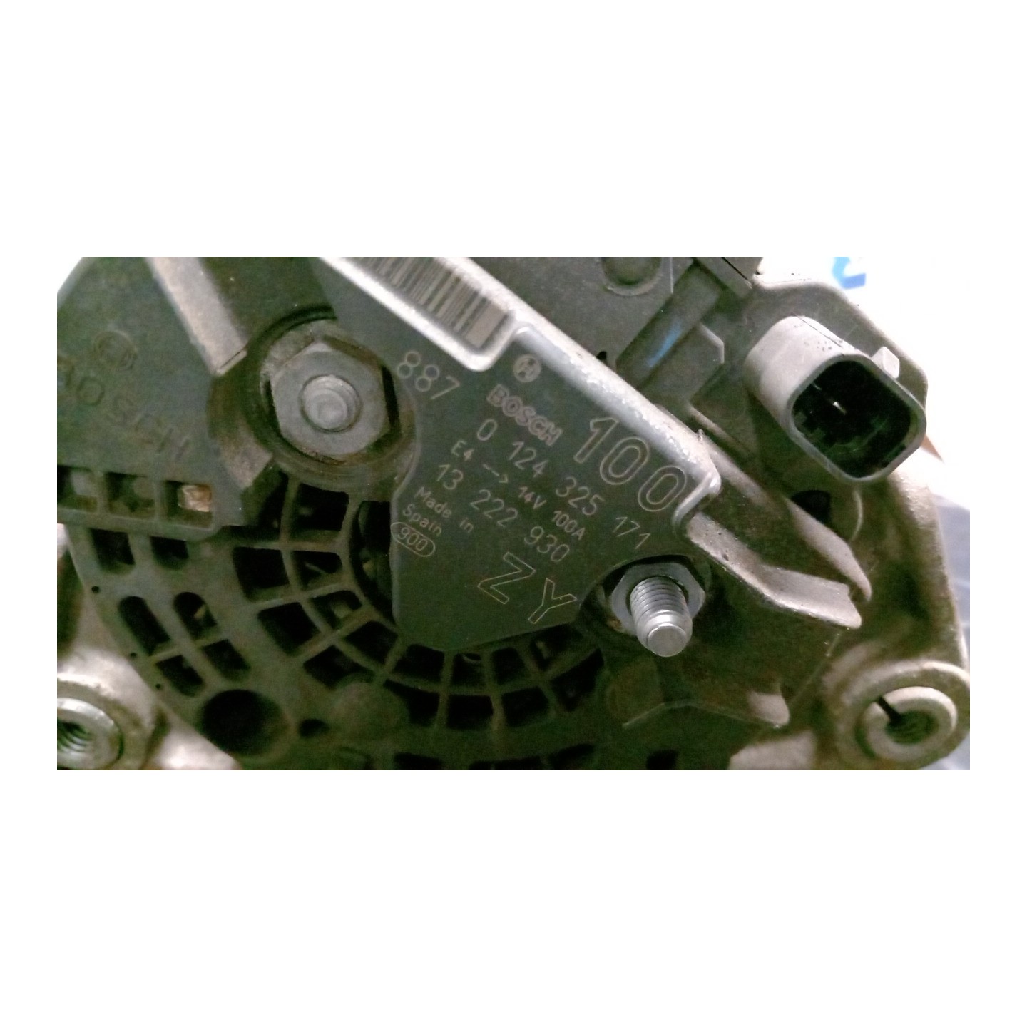 ALTERNATORE 100AMP 044 OPEL CORSA (S07) (07/06-02/11) Z12XEP 93190138