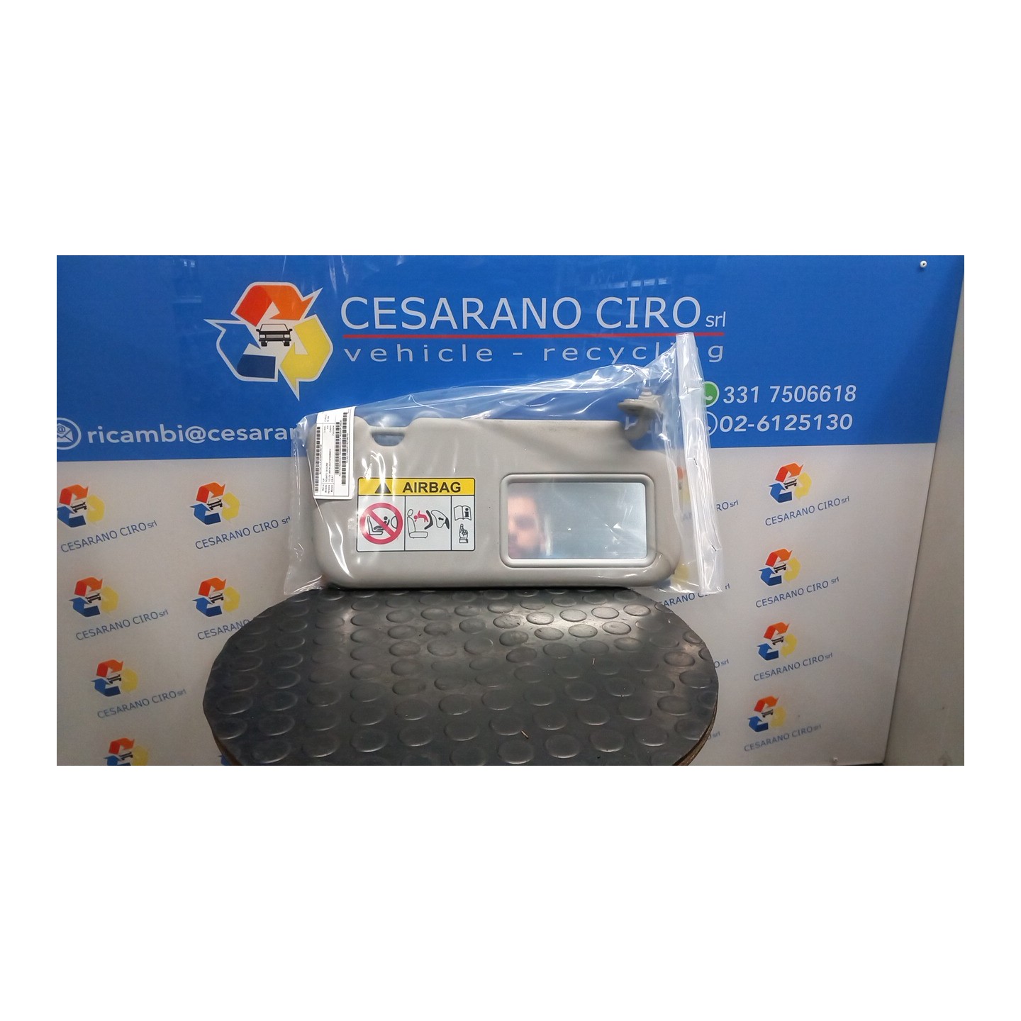 ALETTA PARASOLE PARABREZZA DX. 100 KIA PICANTO 3A SERIE (03/17-06/21 G3LA 85220G6120BU5