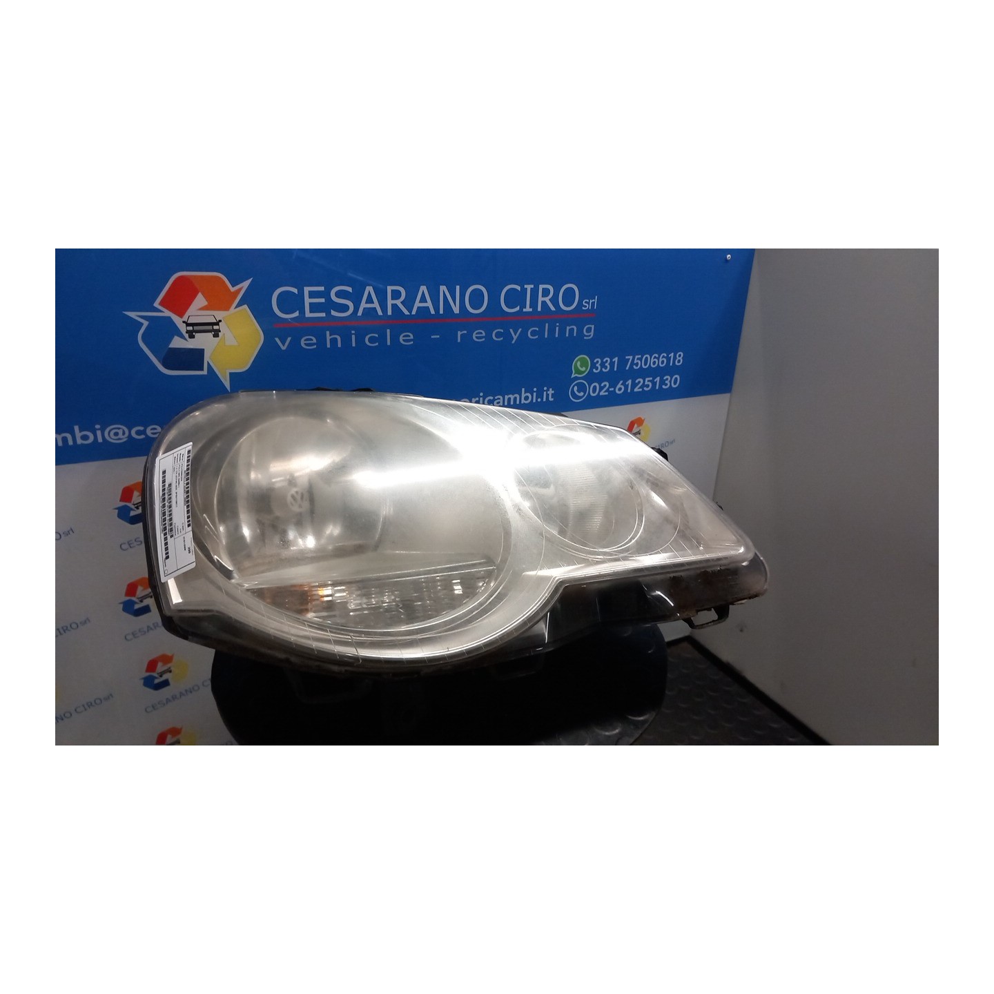 PROIETTORE VALEO DX. 028 VOLKSWAGEN POLO (9N) (04/05-) BZG 6Q1941008AT