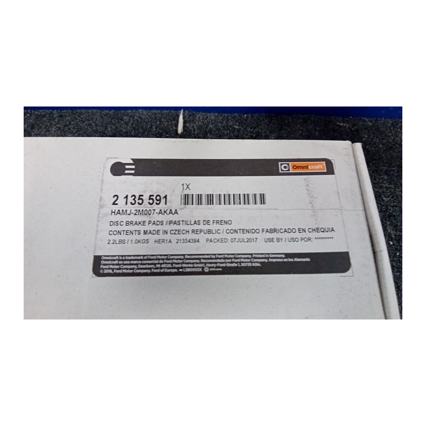 SERIE PASTIGLIE FRENI POST. 048 OPEL VECTRA (Z02) (03/02-12/05)  93183140
