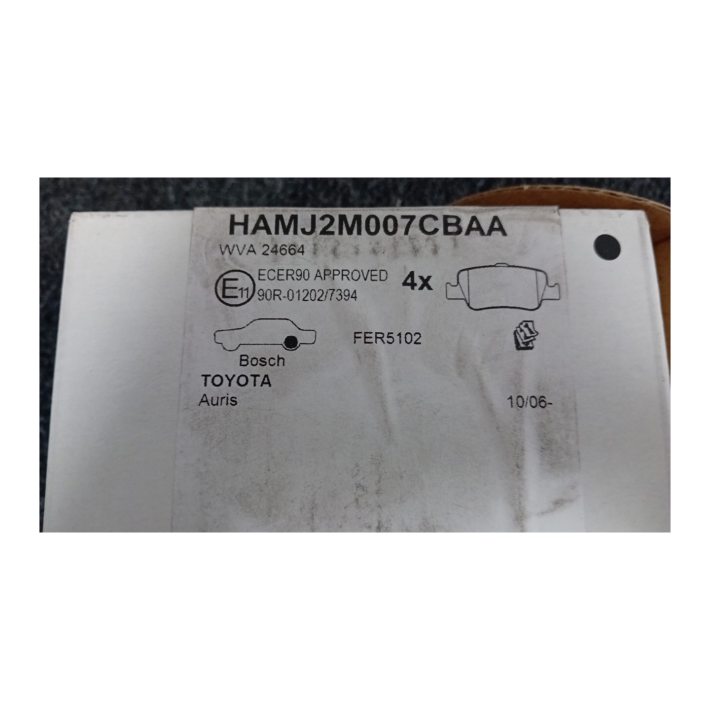 SERIE PASTIGLIE FRENI POST. 049 TOYOTA AURIS (11/12-)  0446602291