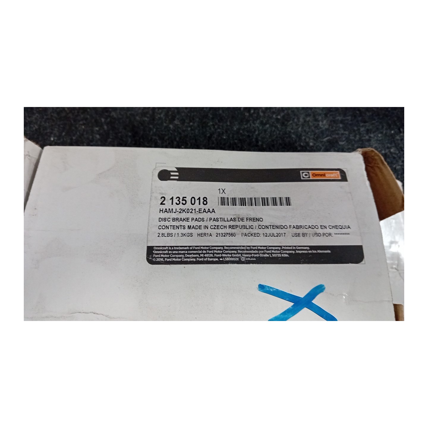 SERIE PASTIGLIE FRENI ANT. 008 KIA PICANTO 1A SERIE (02/08-07/11  5810107A20
