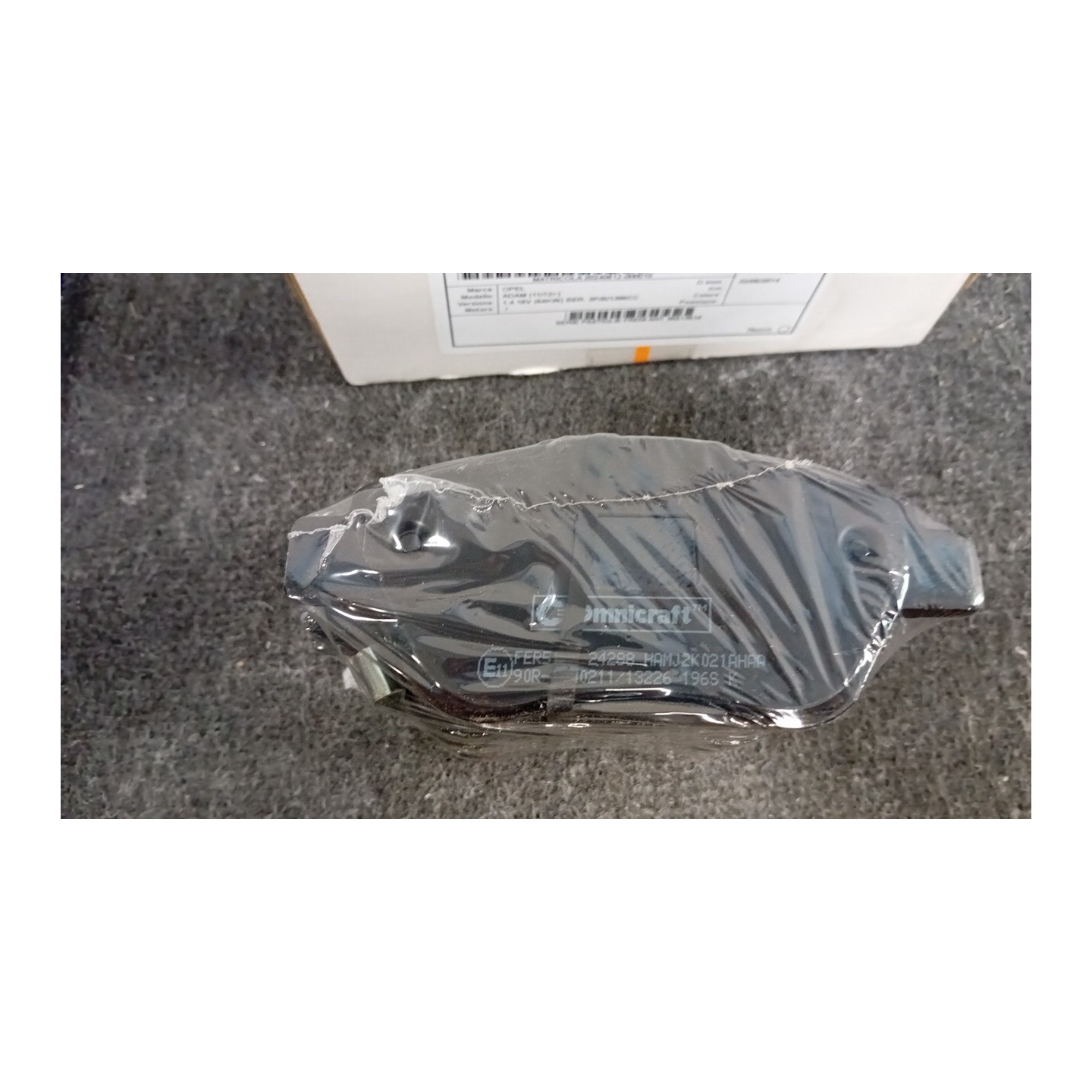 SERIE PASTIGLIE FRENI ANT. 010 OPEL ADAM (11/12-)  95513810