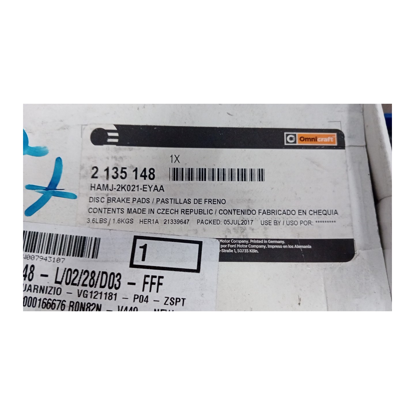 SERIE PASTIGLIE FRENI ANT. 012 VOLVO V40 (04/00-03/04)  30769199