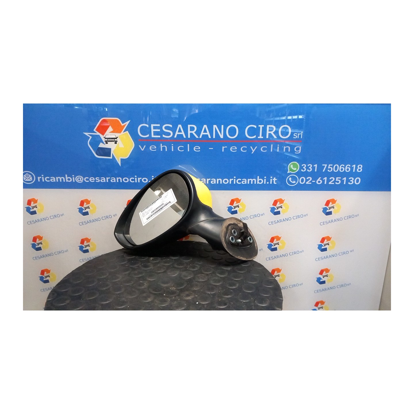 RETROVISORE EST. REGOLAZ. ELETTR. SX. 087 FIAT 500 (3P) (07/07-01/15) 169A4000 735481659