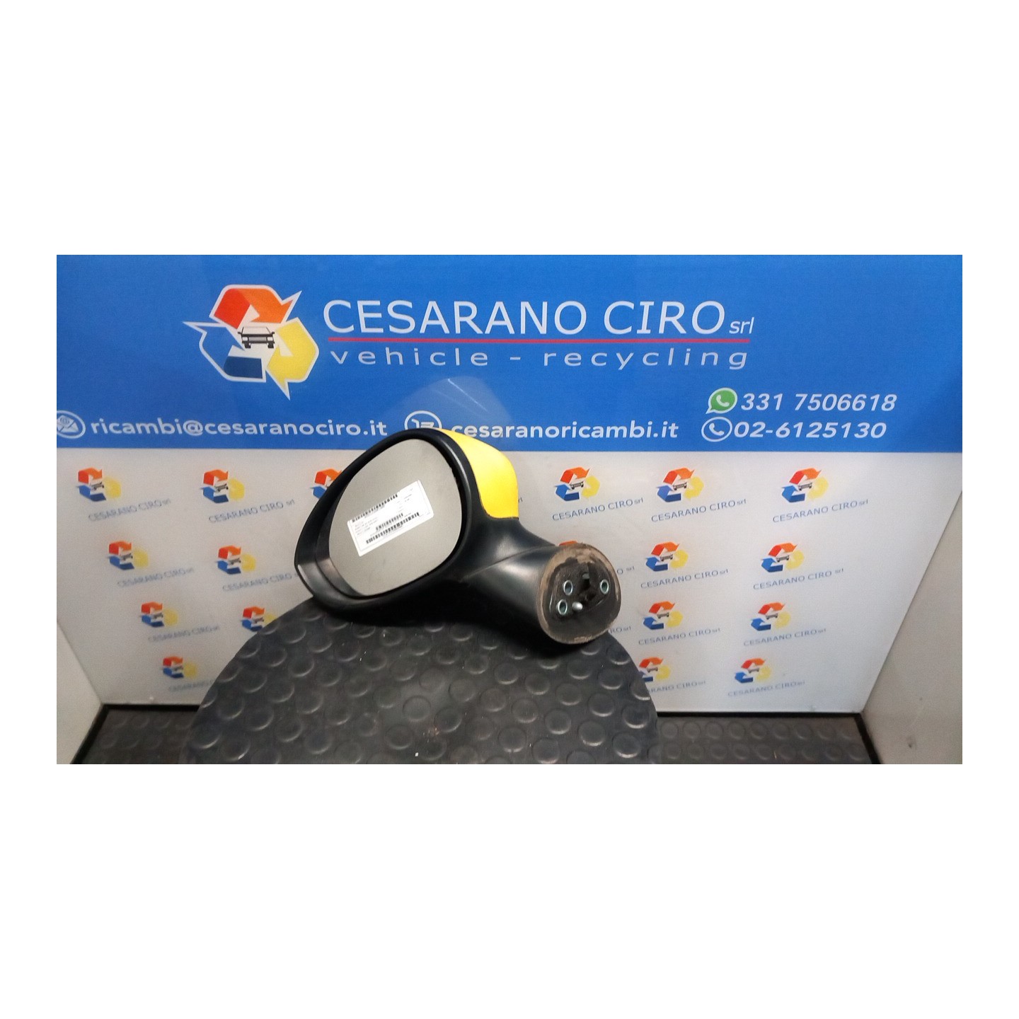 RETROVISORE EST. REGOLAZ. ELETTR. SX. 087 FIAT 500 (3P) (07/07-01/15) 169A4000 735481659