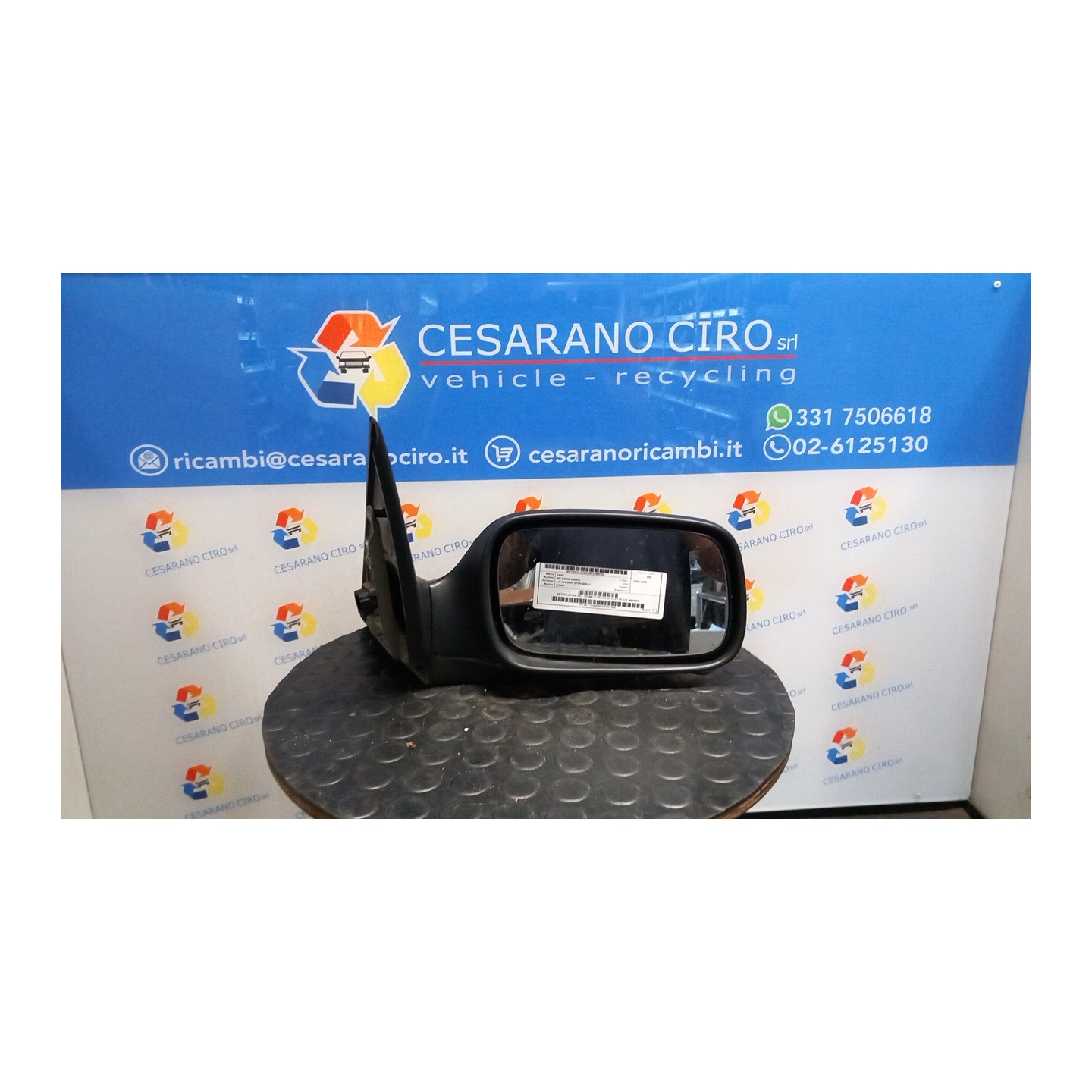 RETROVISORE EST. TERMICO REGOLAZ. ELETTR. DX. 102 SAAB 900 (09/93-03/98) B204I 4684882