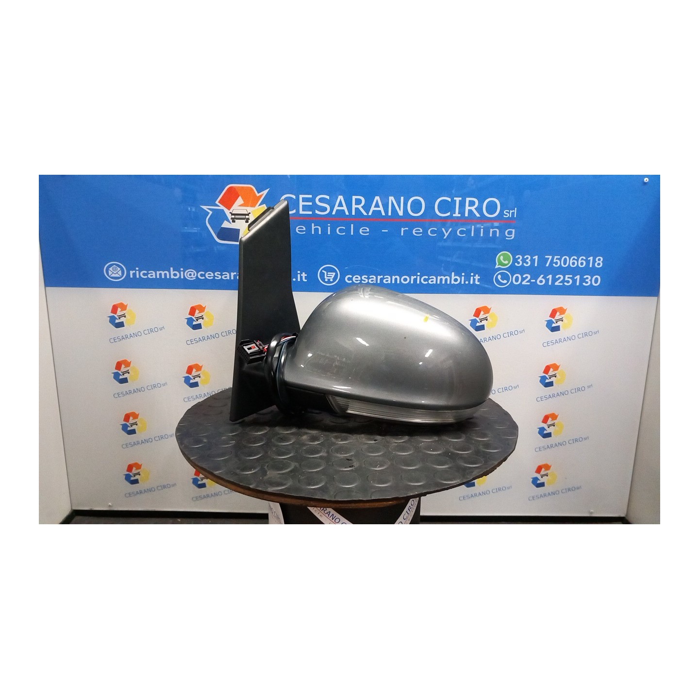 RETROVISORE EST. REGOLAZ. ELETTR. SX. 164 VOLKSWAGEN GOLF PLUS (5M) (01/05-04/09) BLF 5M1857507AS9B9