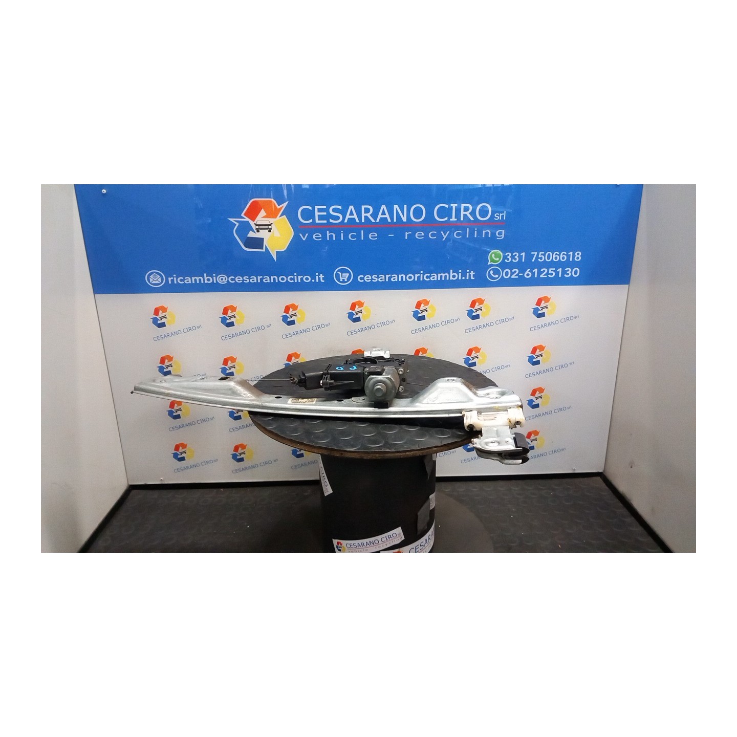 ALZACRISTALLO PORTA POST. DX. 017 OPEL MERIVA (S10) (04/10-) A17DTS 93168807