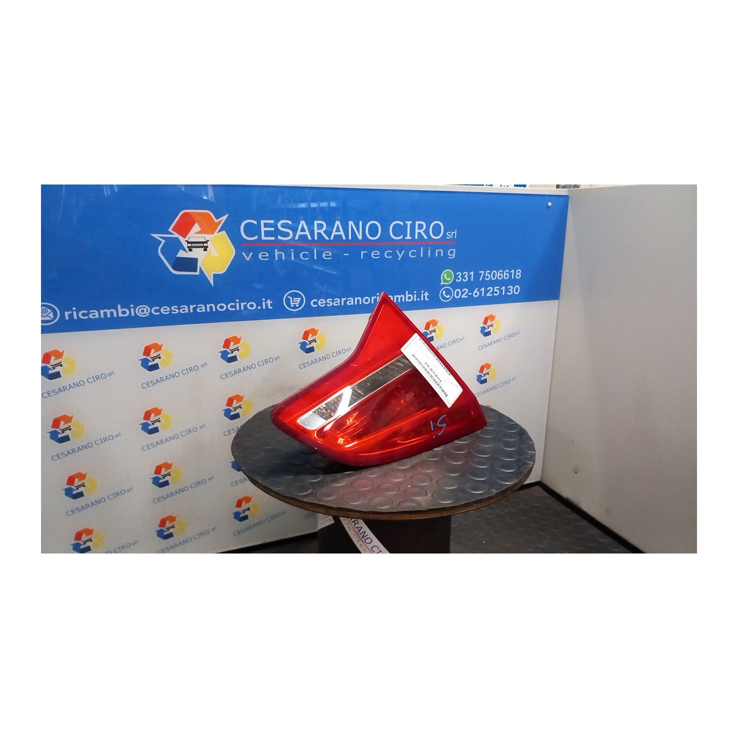 FANALE POST. PARTE INT. DX. 025 OPEL MERIVA (S10) (04/10-) A17DTS 13435486