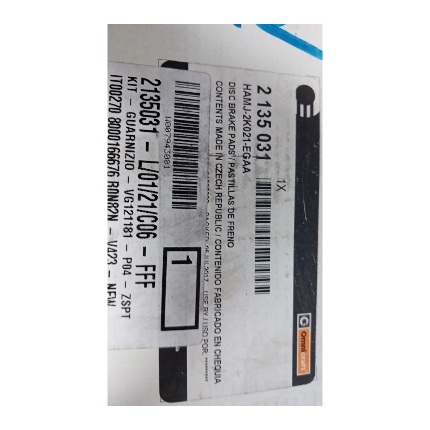SERIE PASTIGLIE FRENI ANT. 072 VOLVO SERIE 40 (02/96-03/00)  30769197