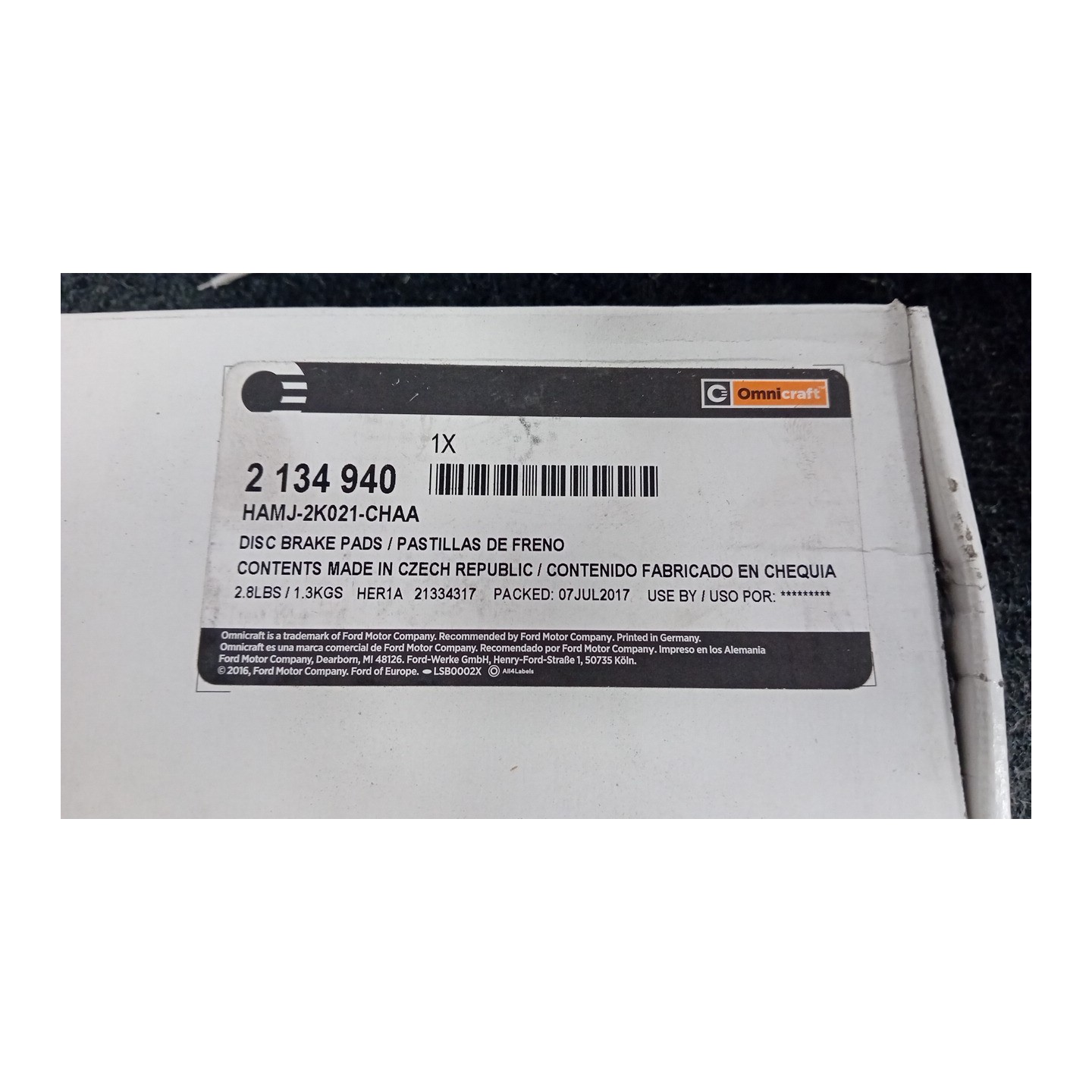 SERIE PASTIGLIE FRENI ANT. 079 OPEL AGILA (H08) (01/08-)  93196814