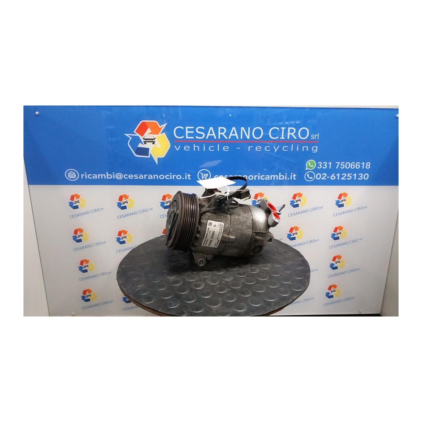 COMPRESSORE A/C 088 NISSAN QASHQAI (J10E/JJ10E) (02/07-12 HR16 92610JD00A